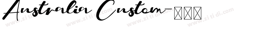Australia Custom字体转换